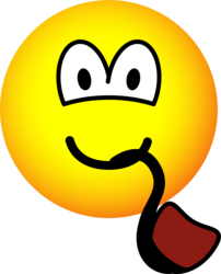 Pijp rokende emoticon